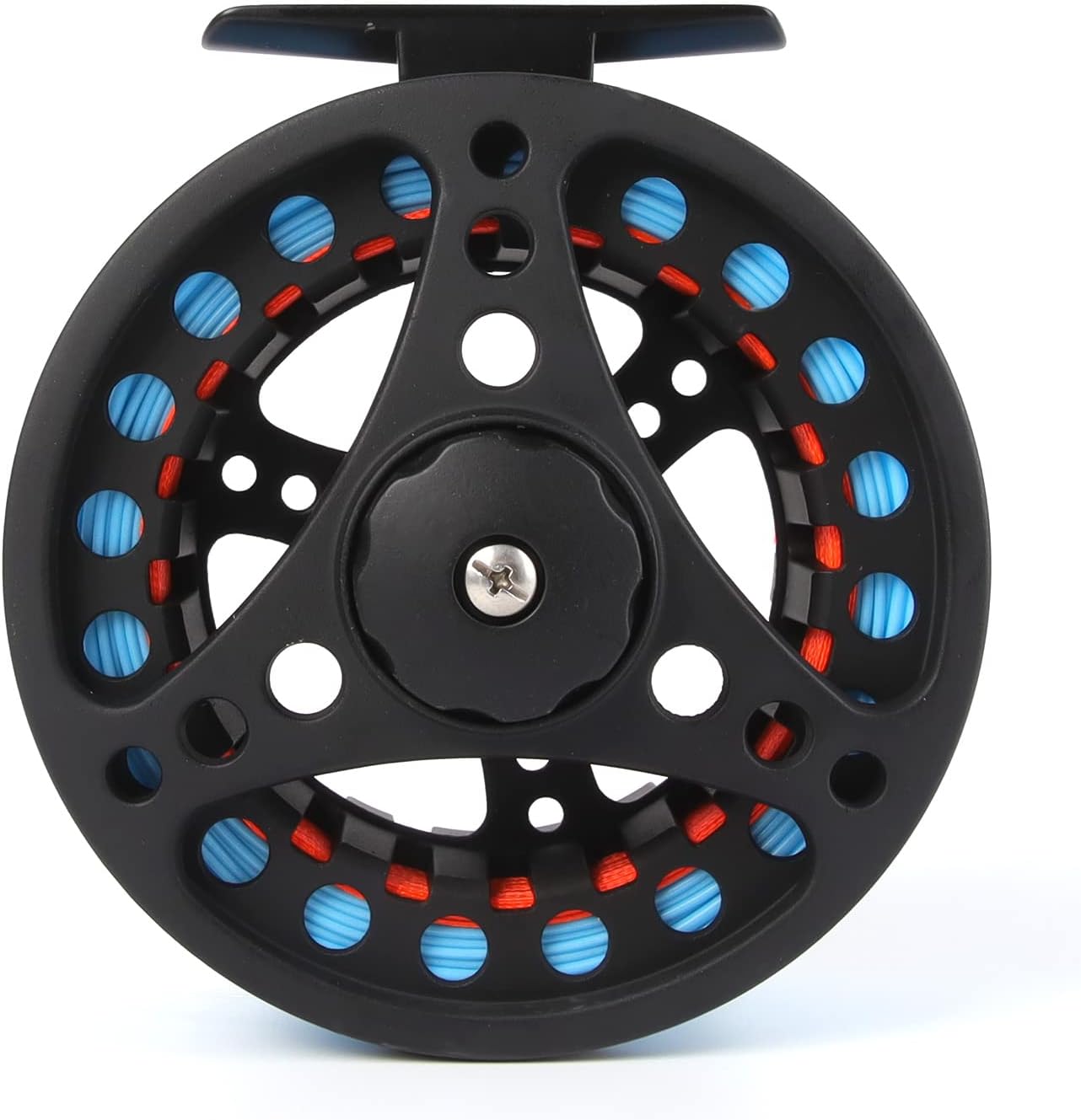 Fly Reel with Line Combo Aluminum Alloy Large Arbor Fly Fishing Reels Weight Forward Fly Line with Braided Backing Taper Leader Pre-Tied