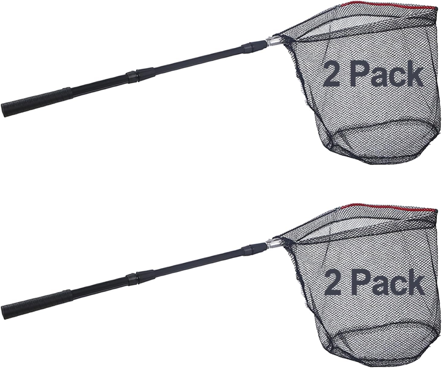 Fishing Landing Net with Telescoping Pole Handle for Salmon, Fly, Kayak, Catfish, Bass, Trout Fishing,Easy Catch & Release, Compact & Foldable for Easy Transportation & Storage