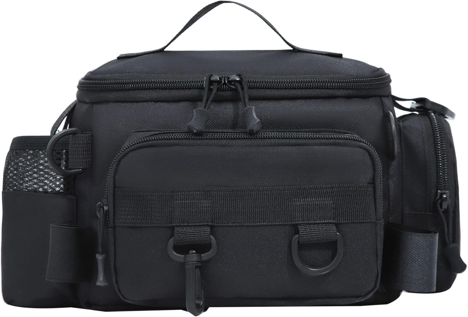 Fishing Bags, Fishing Tackle Bags with Rod Holders, Fishing Tackle Bags, Fishing Belt Bags, Fly Fishing Bags for Hiking and Hunting, Black,  , black,
