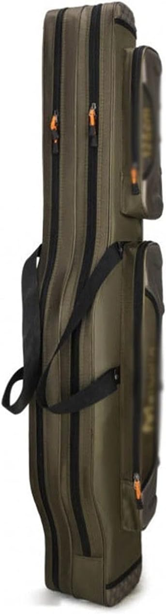 Home Office Portable Fishing Rod Bag 2 Layer 80/90/125CM Fishing Bag Multifunctional Large Capacity Fishing Rod Reel Bait Storage Bag Fishing Gear Fishing Rod Case (Color : 2layer 90cm)