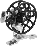Winter Fishing Reel All Metal 1.76oz(50g) Lightweight 2.1inch(53mm) Upgrade Base Right Hand Mini Fly Wheel for Trout Pike Ice Fishing Tackle
