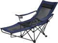Camping Folding Portable Mesh Chair with Removabel Footrest