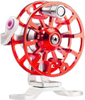 Winter Fishing Reel All Metal 1.76oz(50g) Lightweight 2.1inch(53mm) Upgrade Base Right Hand Mini Fly Wheel for Trout Pike Ice Fishing Tackle