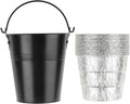 Drip Grease Bucket and 12-Pack Liners for  20/22/34 Series,  etc Pellet Grill Smoker (Black 12)