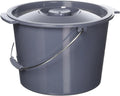 Commode Bucket with Lid and Handle Case