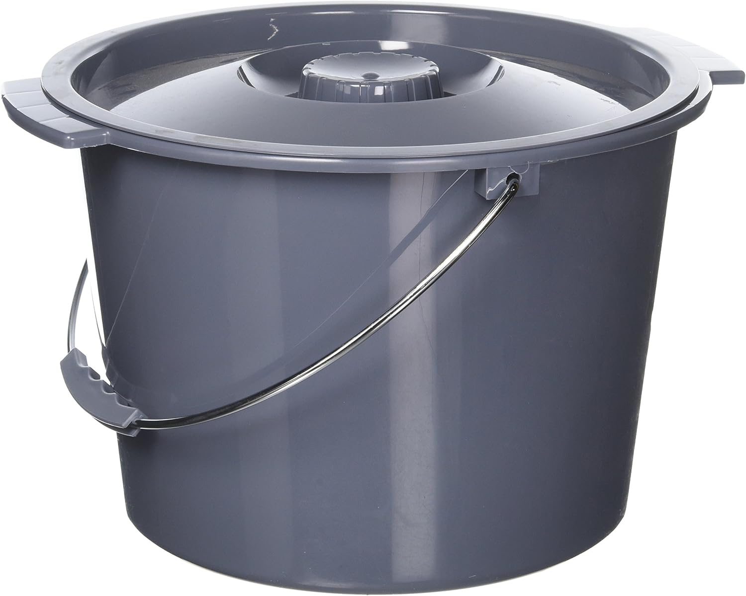 Commode Bucket with Lid and Handle Case