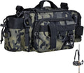 Fishing Shoulder Tackle Bag | Fish Tackle Storage Bag with Padded Shoulder Strap | Fishing Gear Organizer for Saltwater Or Freshwater Fishing (Color : Army Green Camouflage)